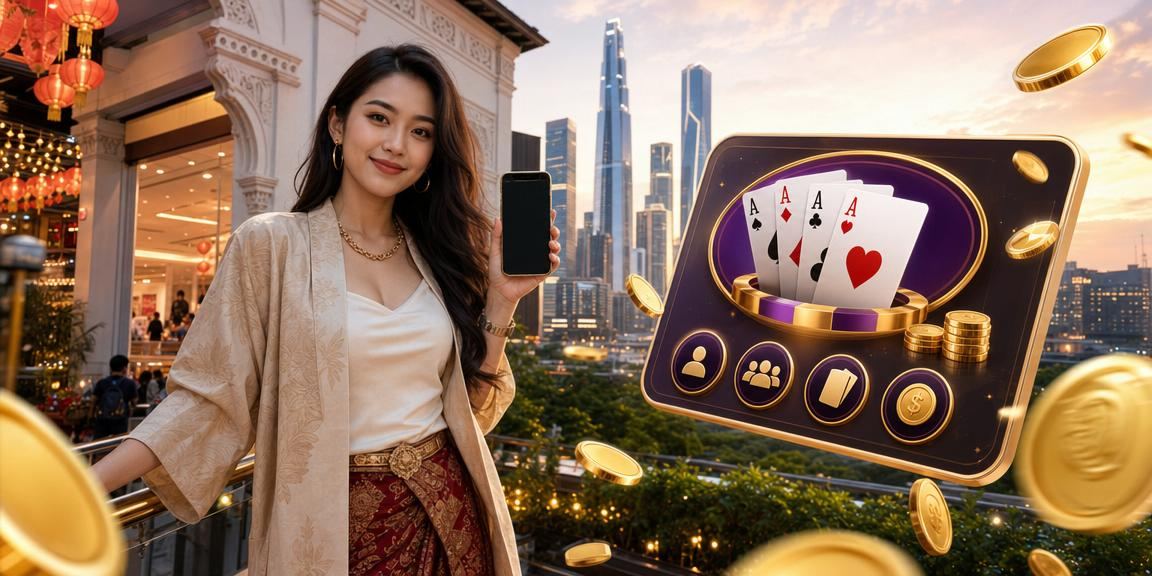 Pemain kasino langsung Malaysia menikmati permainan kad bersama 1040